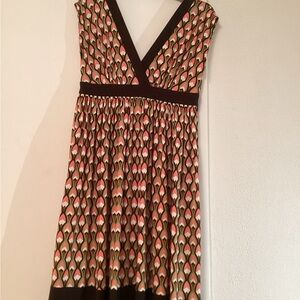 V neck front and back dress